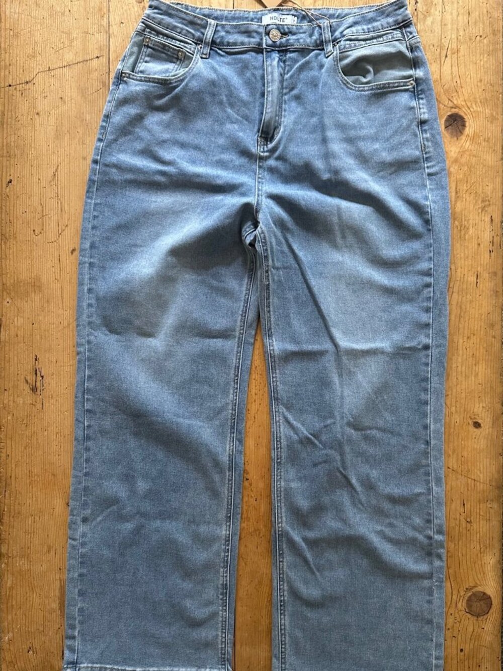 HDLTE High Waisted Boyfriend Baggy Stretchy Jeans Size XL